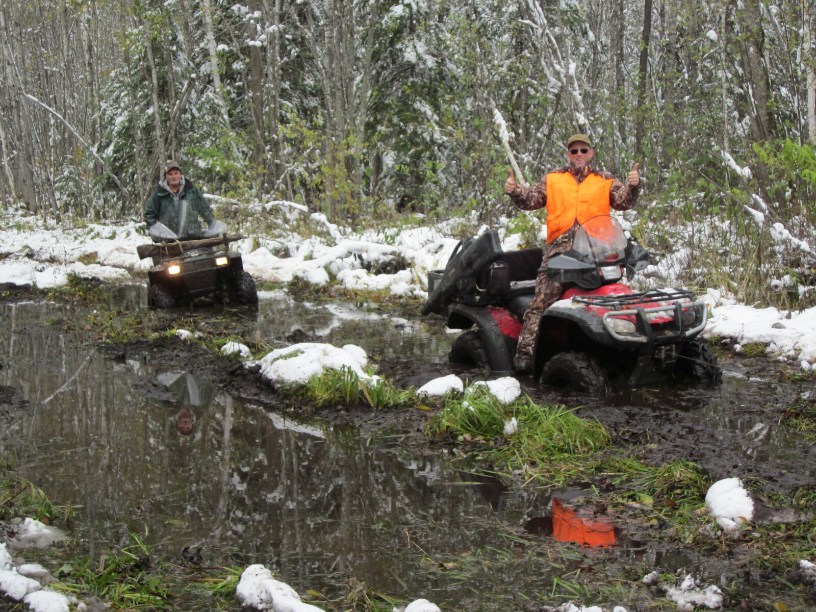 Dragging out an Arctic Cat